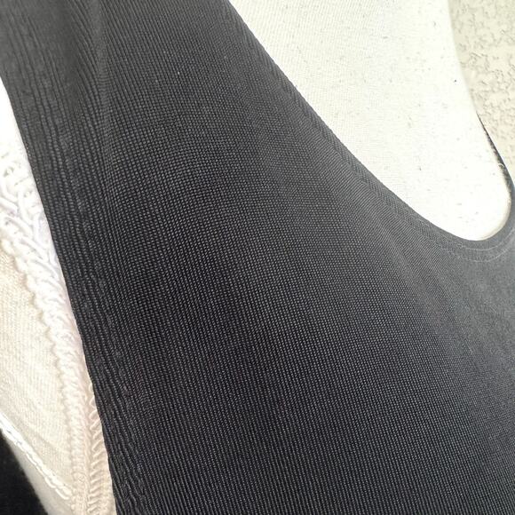 Chico's Travelers Size 3 Dress Solid Black Sleeveless Stretch Slinky Tank Sheath - Picture 7 of 12